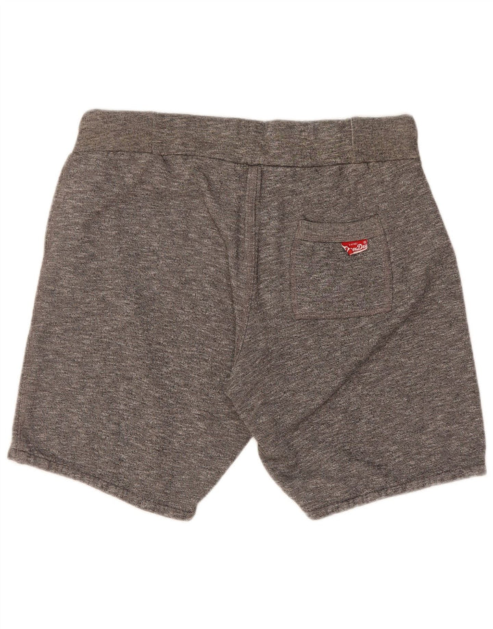 Pantaloni scurți sport grafic Superdry pentru bărbați, bumbac, gri mediu
