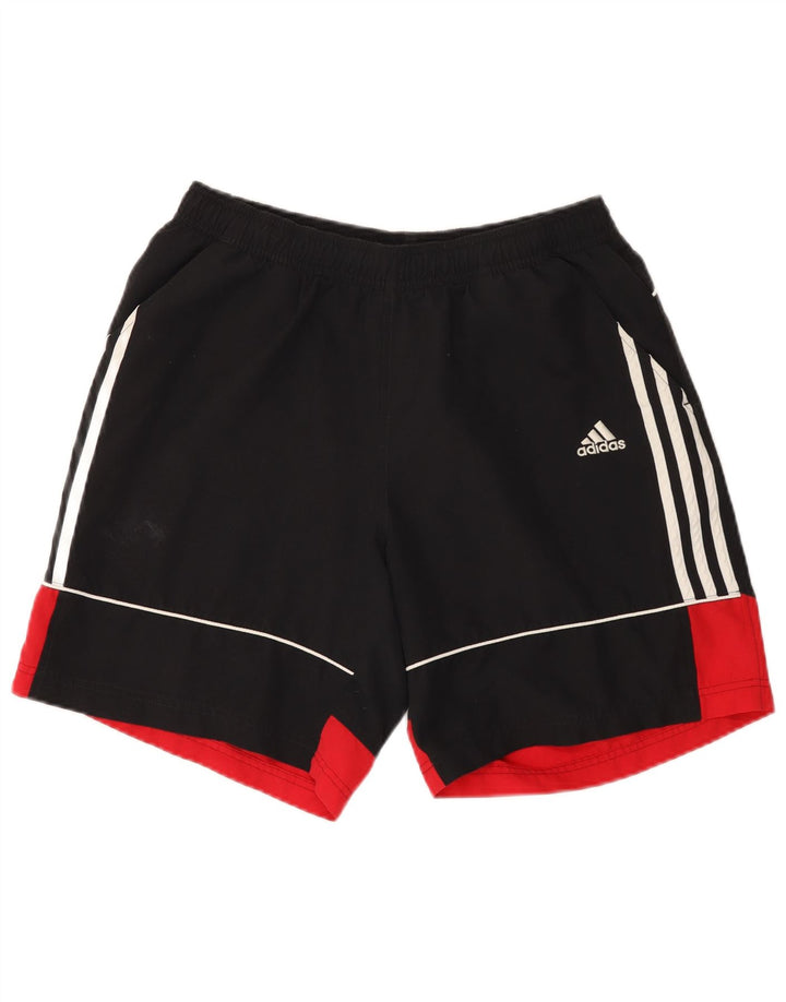 Pantaloni scurți sport pentru bărbați Adidas, mediu negru, poliester color bloc