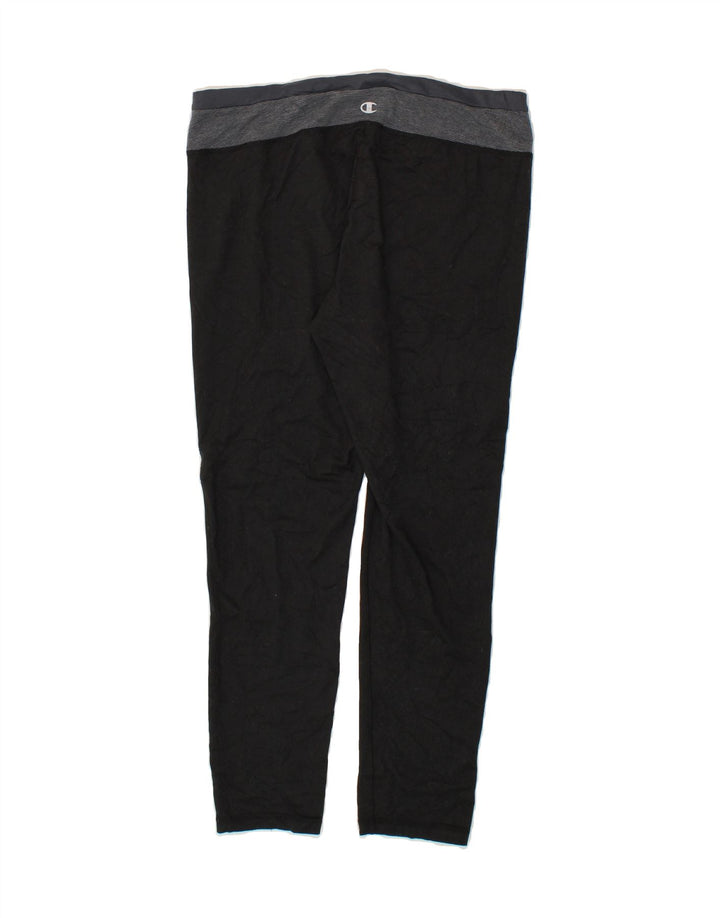 CHAMPION Womens Leggings UK 14 Large Grey Colourblock Vintage Champion and Second-Hand Champion from Messina Hembry 