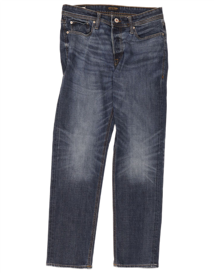 Blugi drepți pentru bărbați Jack & Jones W30 L32 Bumbac albastru
