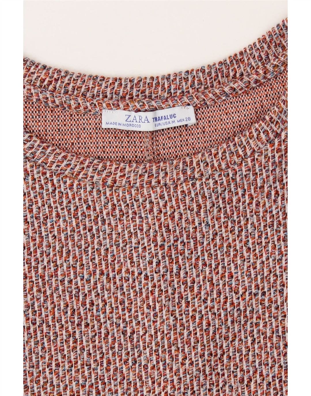 Rochie Schimbată Trafaluc pentru Damă Zara UK 14 Medium Red Flecked