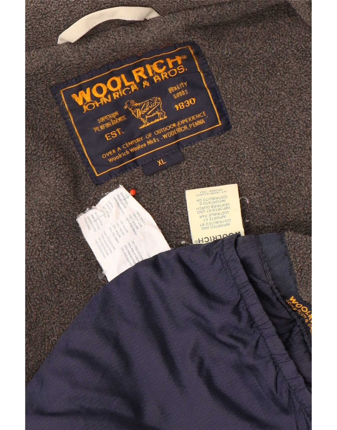 Jachetă de vânt pentru bărbați Woolrich UK 42 XL, bej, nailon