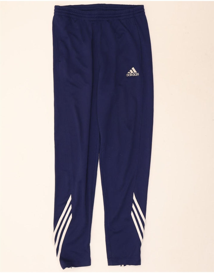 Pantaloni de trening Adidas pentru bărbați Marea Britanie 40/42 Poliester mediu albastru bleumarin