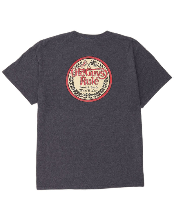 Tricou grafic pentru bărbați Old Guys Rule Top XL Bumbac bleumarin