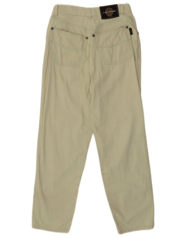 Louis Feraud Blugi conici cu talie înaltă pentru femei UK 16 Large W28 L27 Green