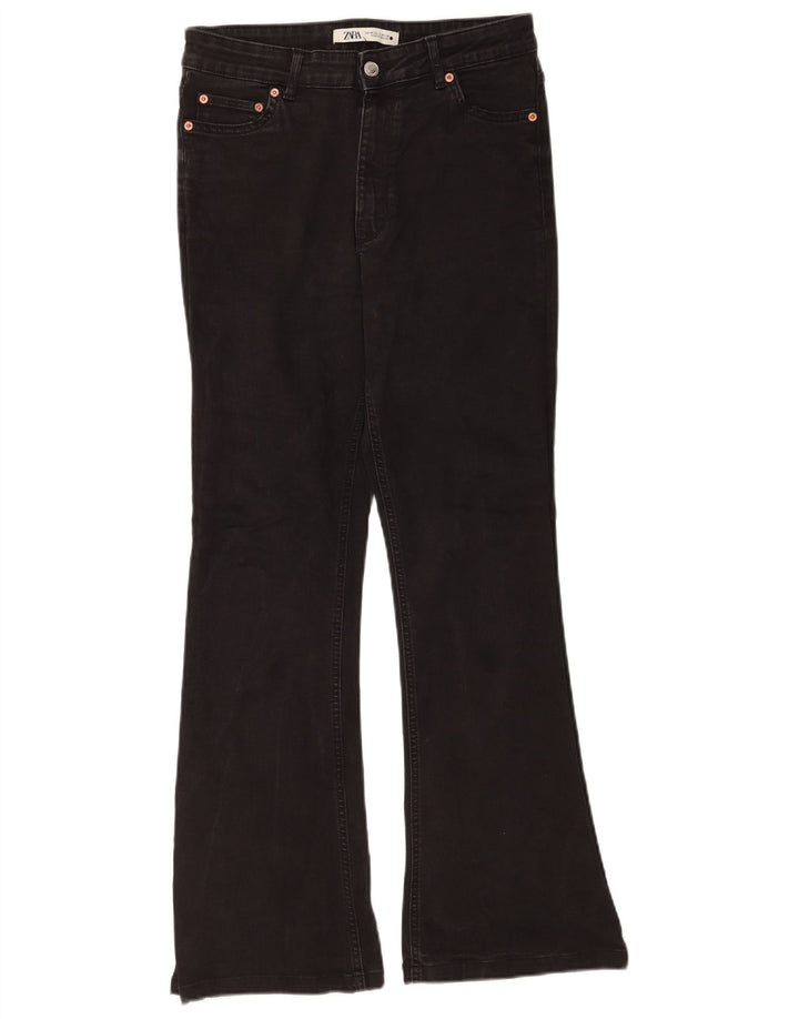 Blugi evazați pentru femei Zara EU 40 Medium W30 L30 Bumbac negru
