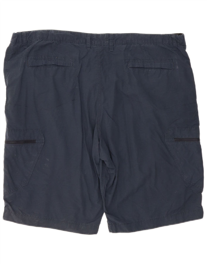 Pantaloni scurți cargo pentru bărbați Marks & Spencer W44 2XL Bumbac bleumarin