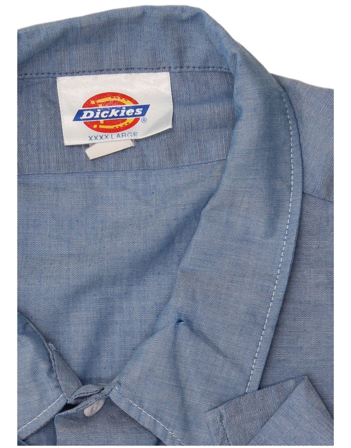 Cămașă cu mânecă scurtă pentru bărbați Dickies 4XL, poliester albastru
