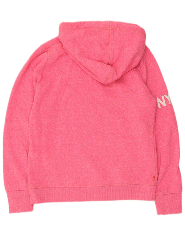 Pulover Superdry pentru damă, cu grafică, UK 14, poliester roz mediu