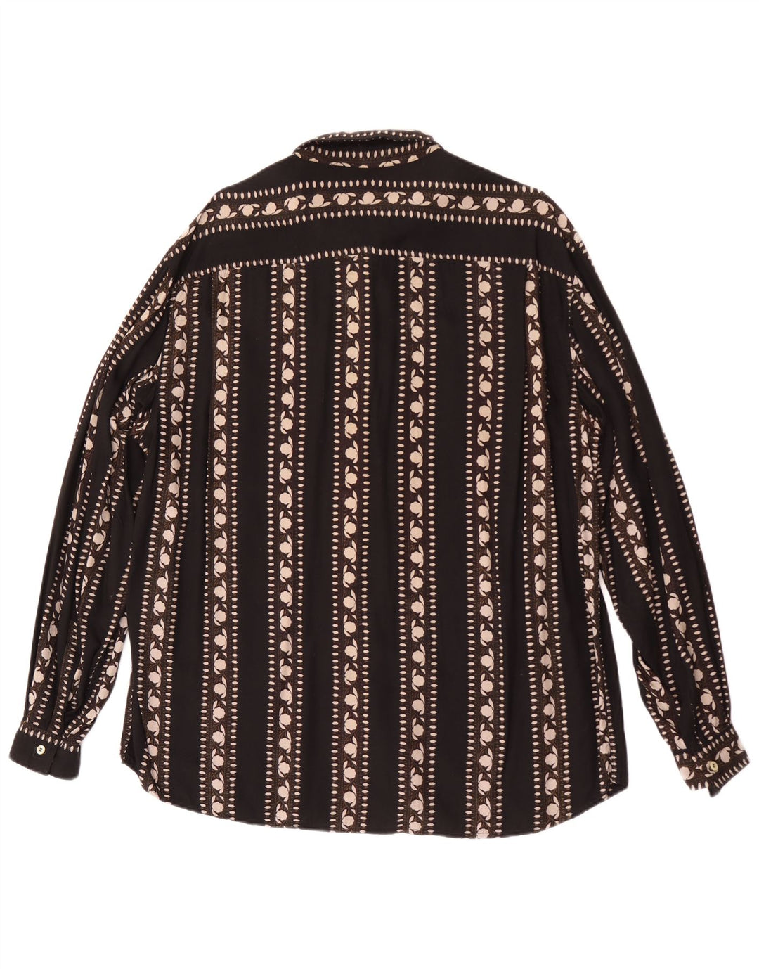 Cămașă Vintage pentru bărbați XL Negru Floral