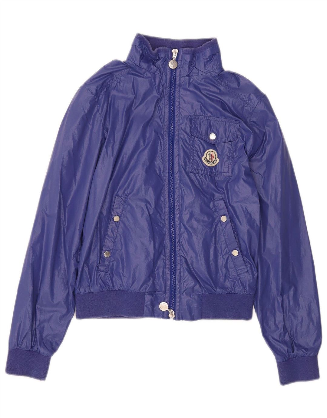 Jachetă bomber pentru fete Moncler 11-12 ani, nailon albastru