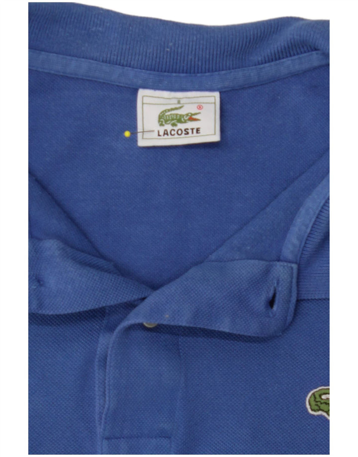 Tricou polo pentru bărbați LACOSTE Mărimea 8 3XL Bumbac albastru