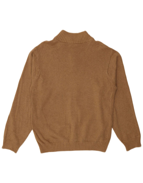 Pulover Izod pentru bărbați, cu fermoar și gât, bumbac XL, bej