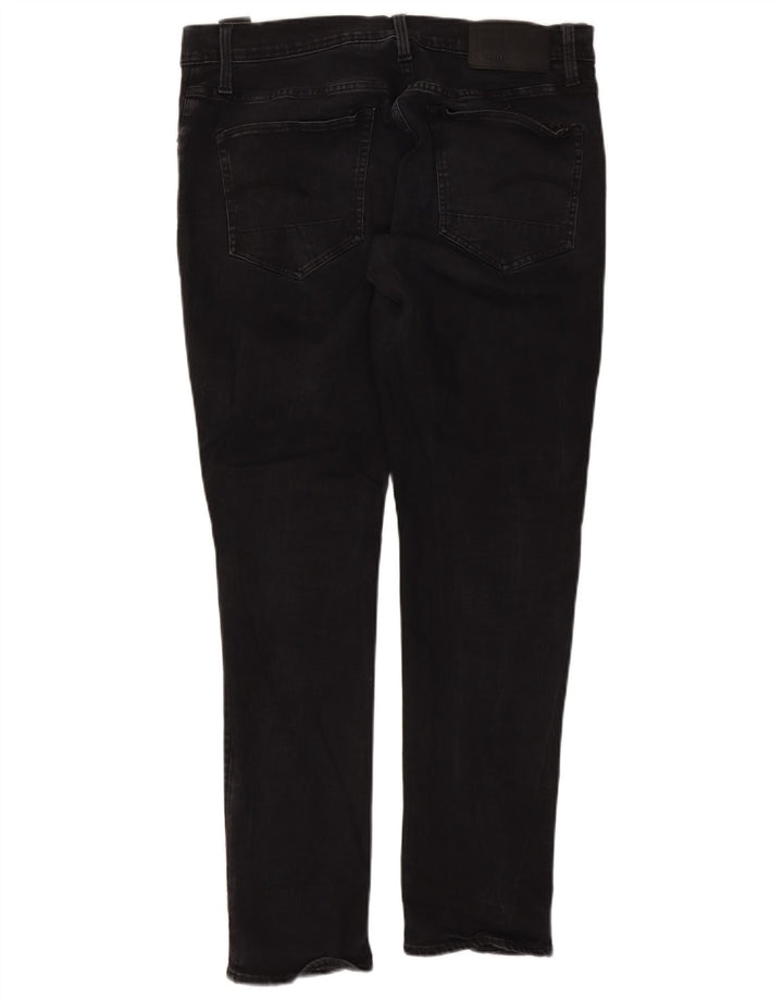 Blugi G-Star 3301 Slim pentru bărbați W36 L32 bumbac negru