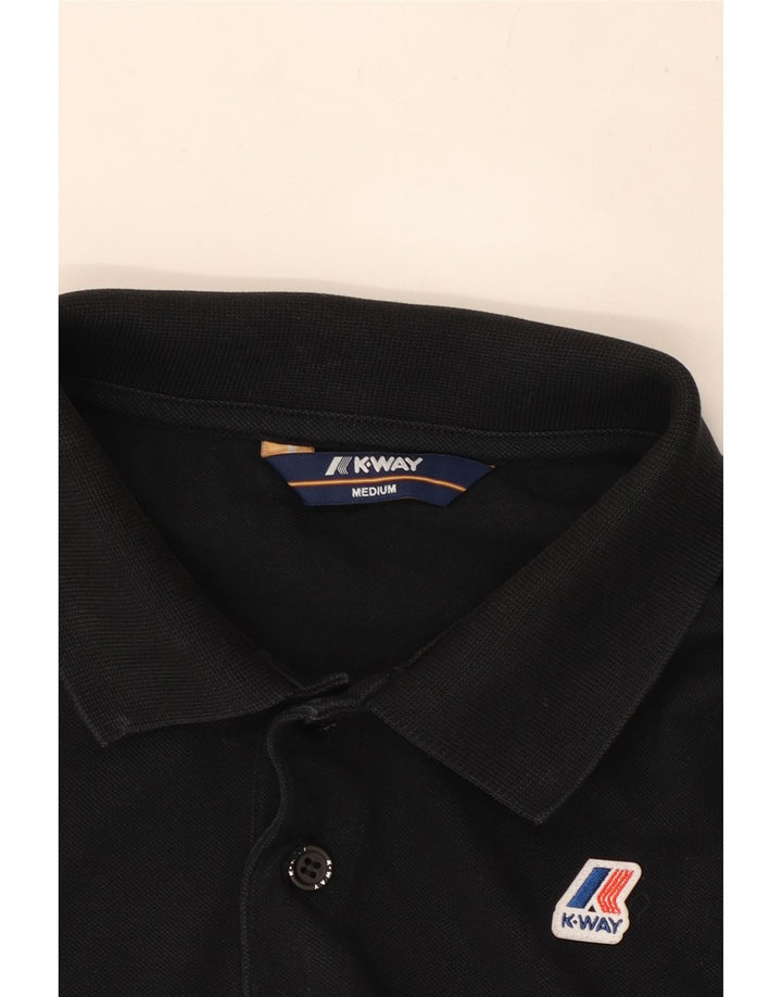 Tricou polo pentru bărbați K-Way, mediu negru