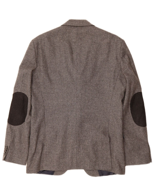 TOMMY HILFIGER Jachetă blazer croită pentru bărbați IT 48 Medium Gri Houndstooth