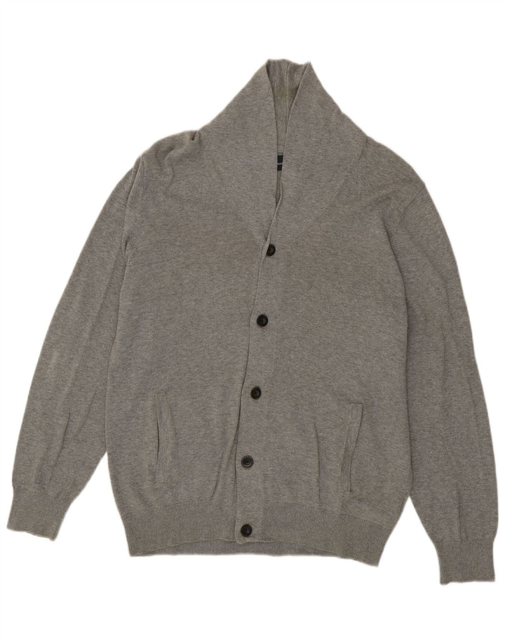 Pulover cardigan pentru bărbați Marks & Spencer, mare, gri, bumbac