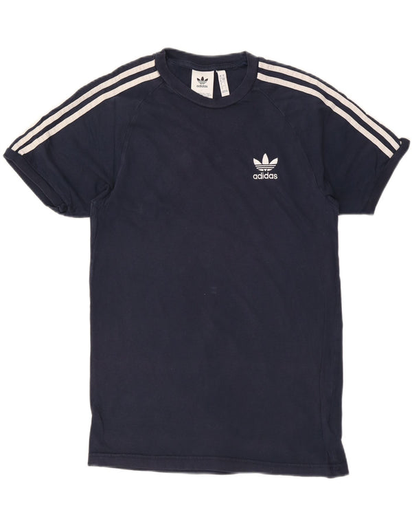 Tricou pentru bărbați Adidas Top mic din bumbac bleumarin