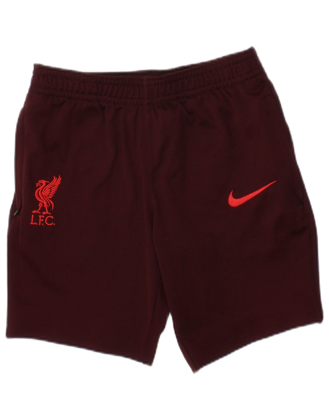 Pantaloni scurți sport Liverpool NIKE pentru băieți 8-9 ani, poliester mic Bordeaux