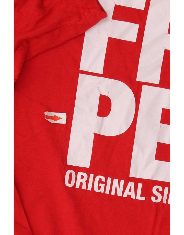 Tricou grafic Fred Perry pentru bărbați Top mare bumbac roșu