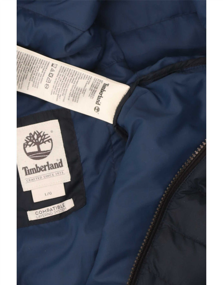 Gilet căptușit pentru bărbați Timberland UK 40 Poliester mare bleumarin
