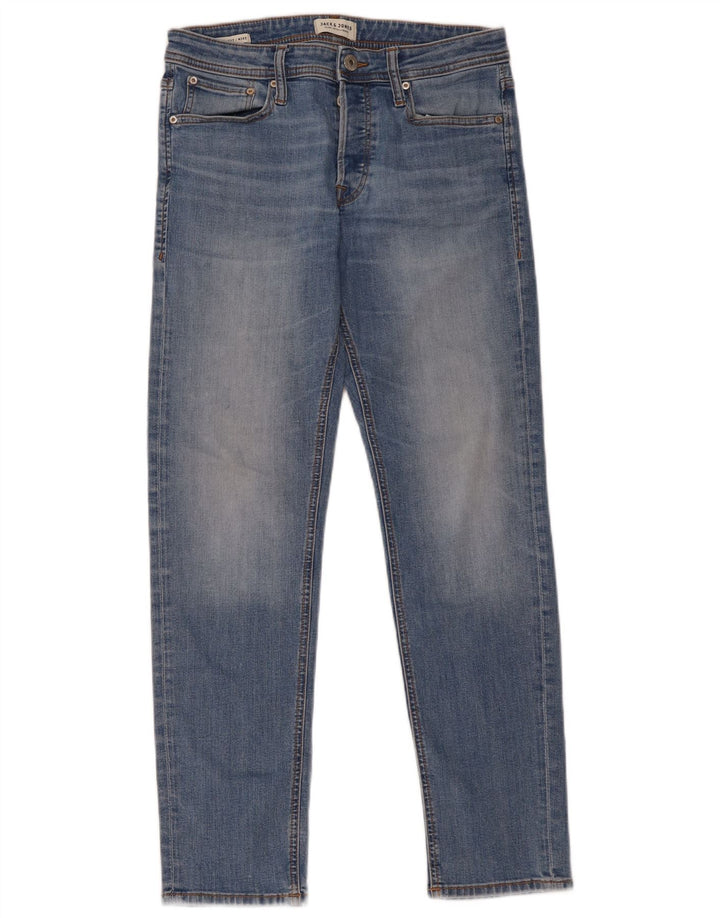 Blugi Jack & Jones Mike Slim pentru bărbați W30 L32 albaștri