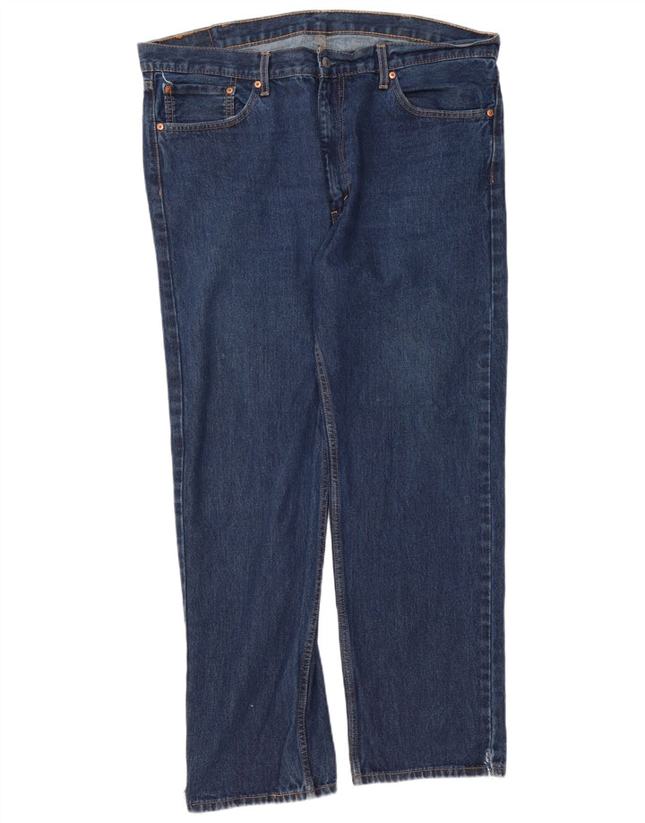 Blugi drepti pentru bărbați Levi's 505 W40 L30 bumbac bleumarin