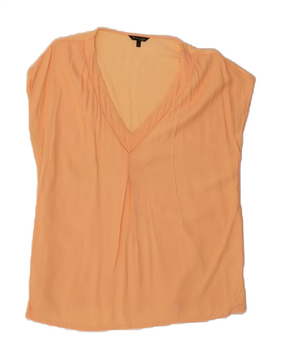 MASSIMO DUTTI Womens Sleeveless Blouse Top UK 16 Large Orange Vintage Massimo Dutti and Second-Hand Massimo Dutti from Messina Hembry 