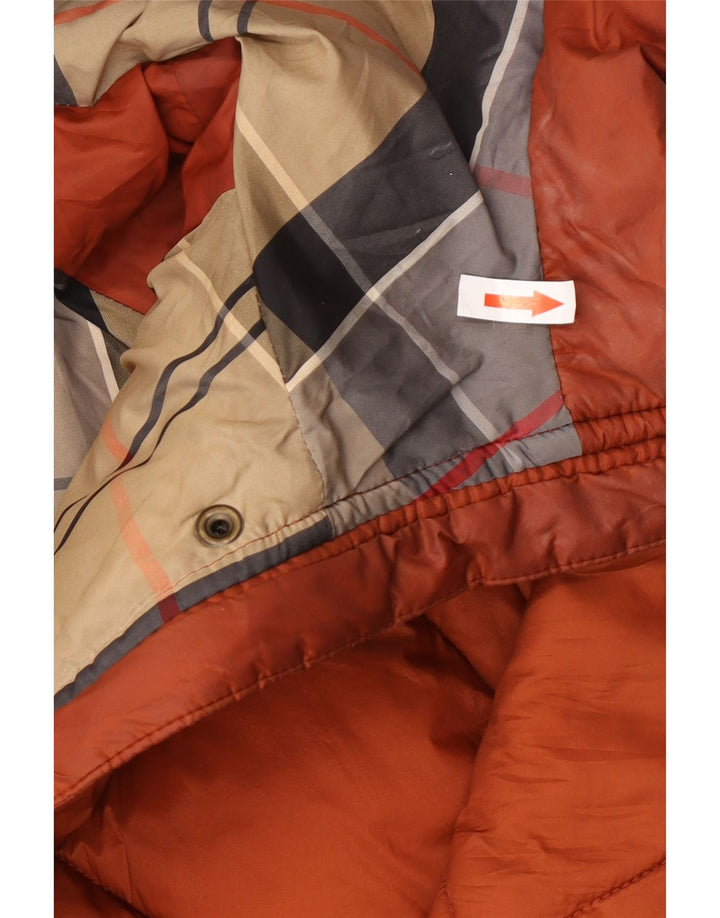 Palton căptușit supradimensionat cu glugă pentru femei Barbour UK 8 Poliamidă maro mică