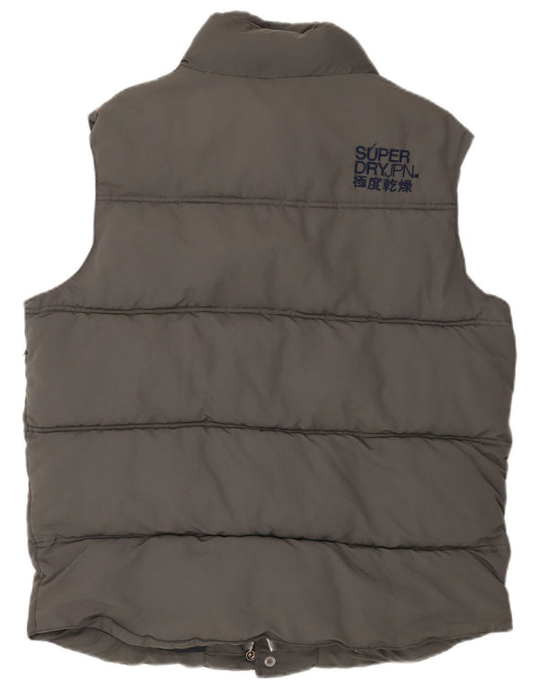 Gilet căptușit pentru bărbați Superdry UK 44 2XL nailon gri