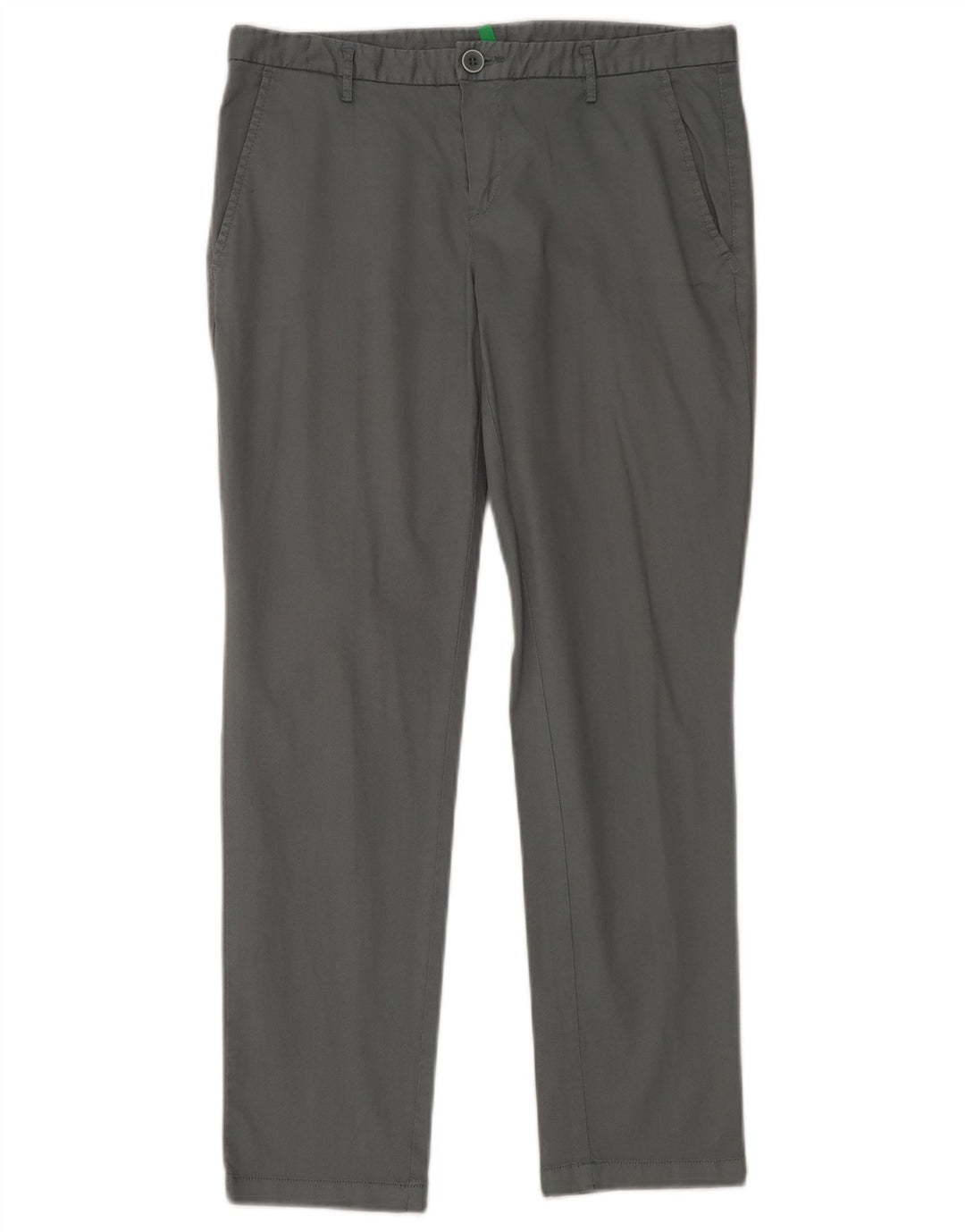 Pantaloni chino subțiri pentru femei Benetton IT 42 Medium W32 L28 Gri