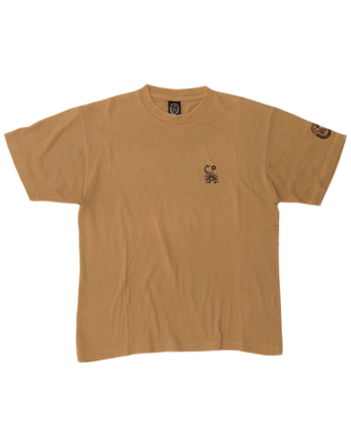 Tricou grafic pentru bărbați SCORPION Top mic, bej, bumbac