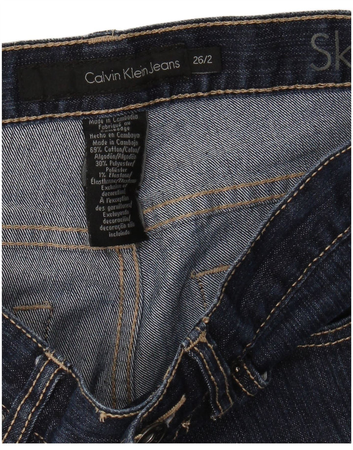 CALVIN KLEIN blugi skinny pentru femei US 2 XS W26 L31 bleumarin bumbac