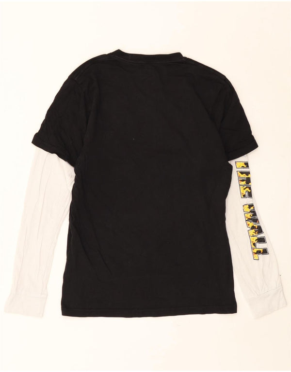 VANS Băieți Top grafic cu mânecă lungă 13-14 ani XL negru colorblock