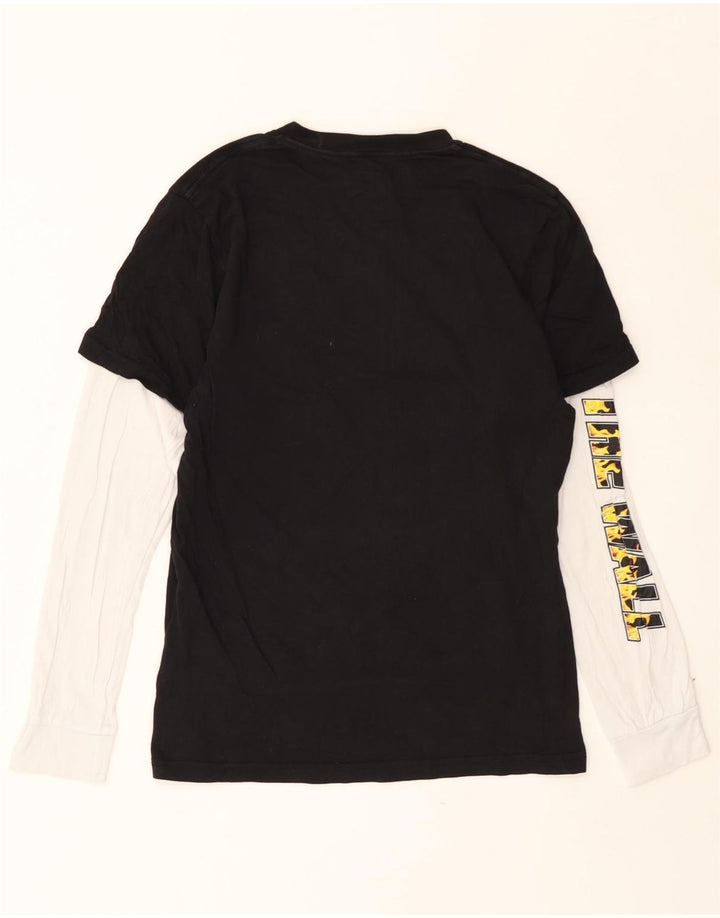 VANS Băieți Top grafic cu mânecă lungă 13-14 ani XL negru colorblock