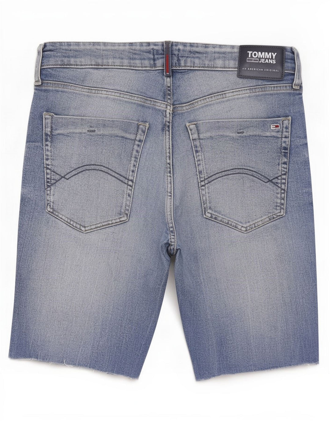 Pantaloni scurți Tommy Hilfiger Thavar Slim Denim W33, bumbac albastru mediu