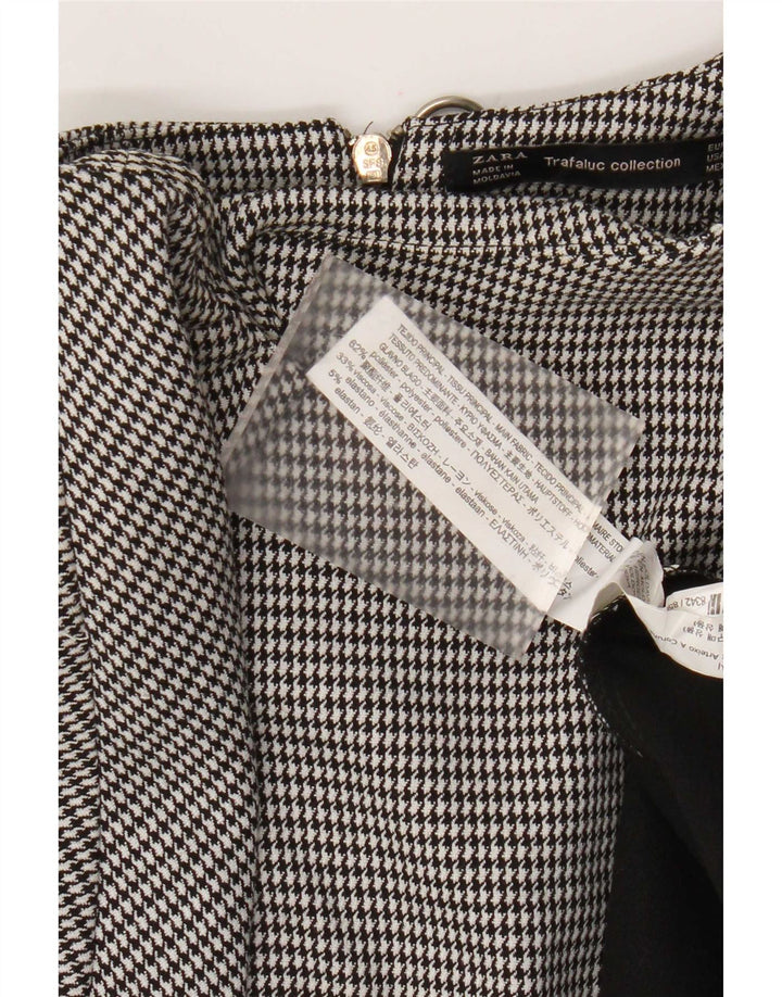 Rochie de bază Trafaluc pentru femei Zara UK 10 Poliester cu picior de găin negru mic