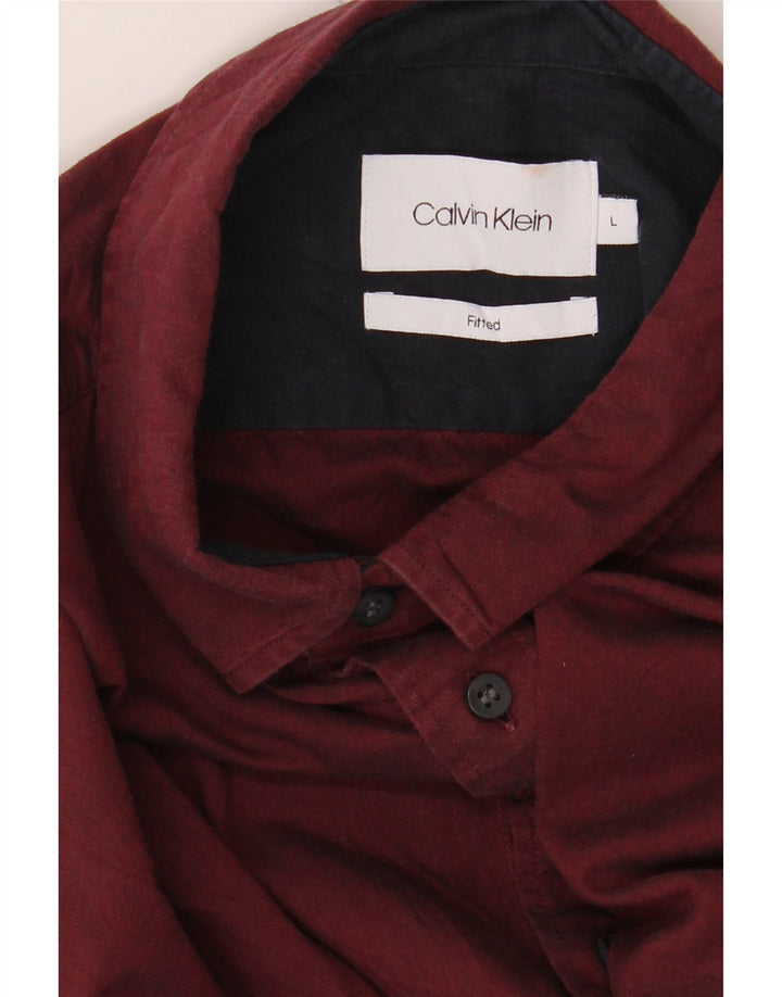 Cămașă pentru bărbați CALVIN KLEIN Maroon mare