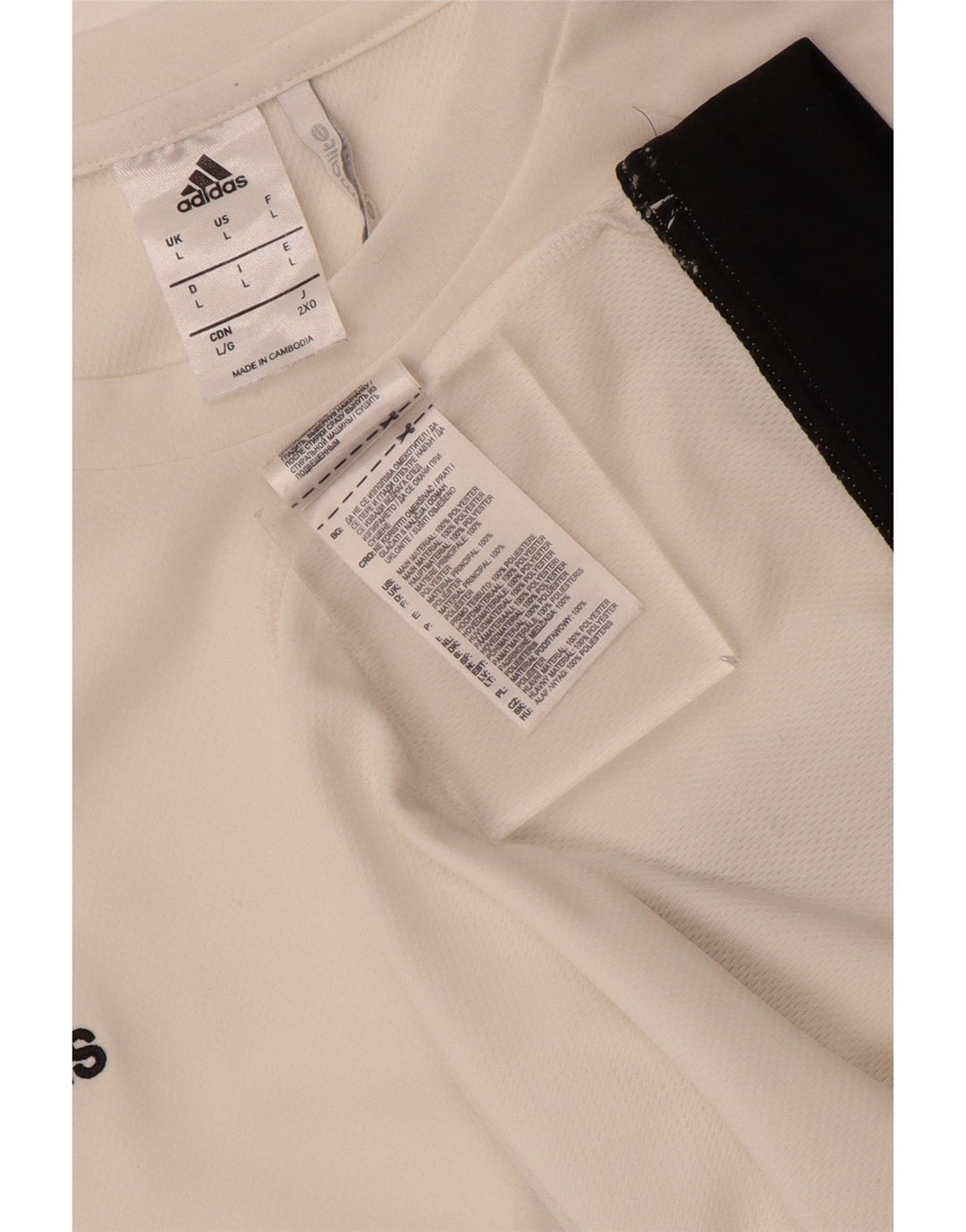 Tricou Adidas Climalite pentru bărbați Top mare, alb, poliester color bloc