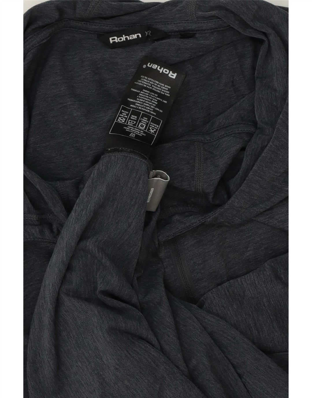 Rohan Top cu glugă pentru bărbați cu mânecă lungă 2XL, poliester gri