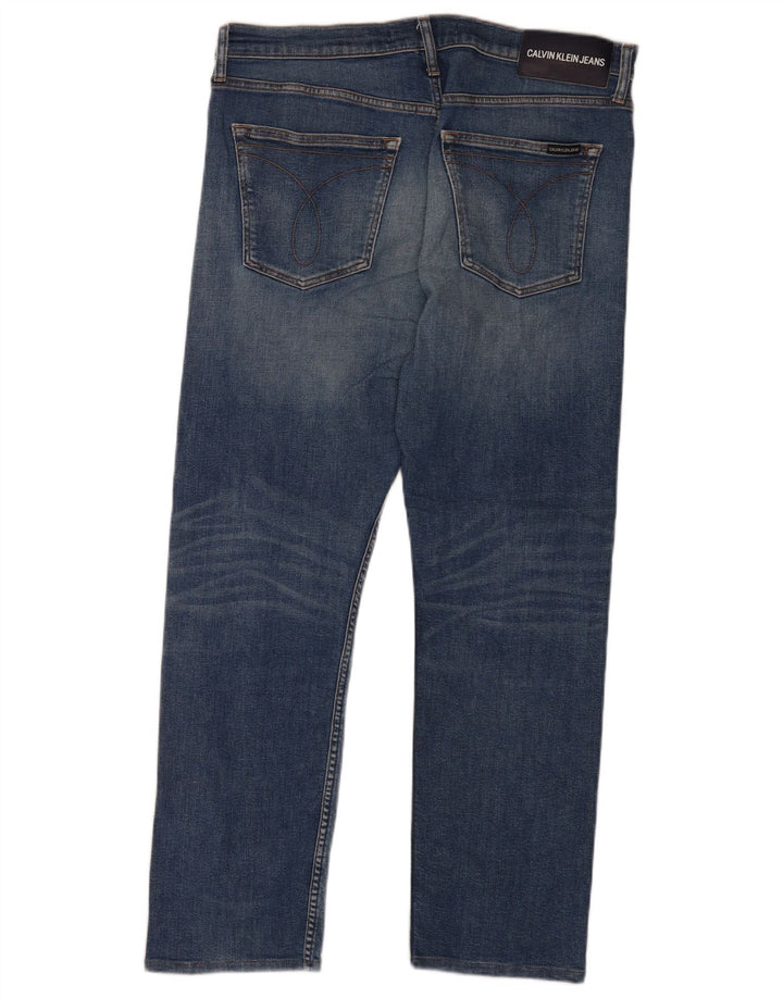 Blugi slim pentru bărbați Calvin Klein W36 L32 albastru