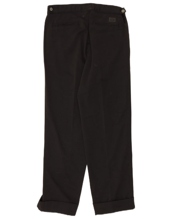 DOCKERS Pantaloni chino drepți kaki pentru bărbați L33 L30 bumbac negru