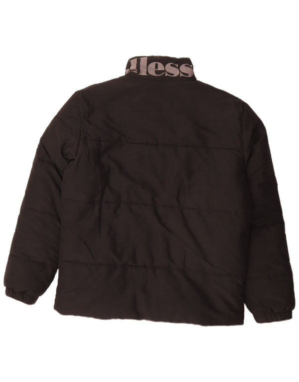 Jachetă căptușită cu grafică pentru bărbați Ellesse UK 40 Poliester negru mare