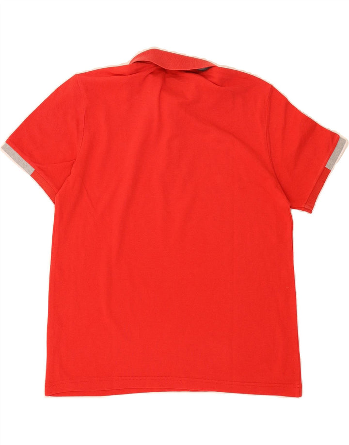 LOTTO Mens Graphic Polo Shirt Small Red Cotton Vintage Lotto and Second-Hand Lotto from Messina Hembry 