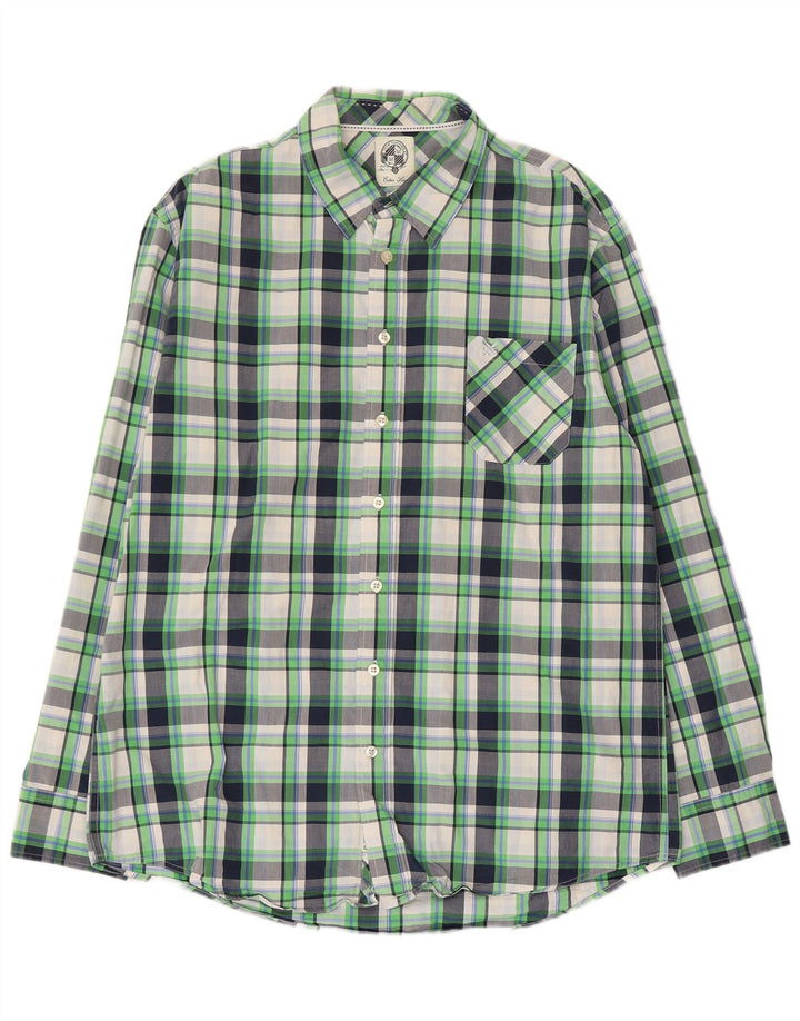 CREW CLOTHING Mens Tailored Fit Shirt XL Multicoloured Check Cotton