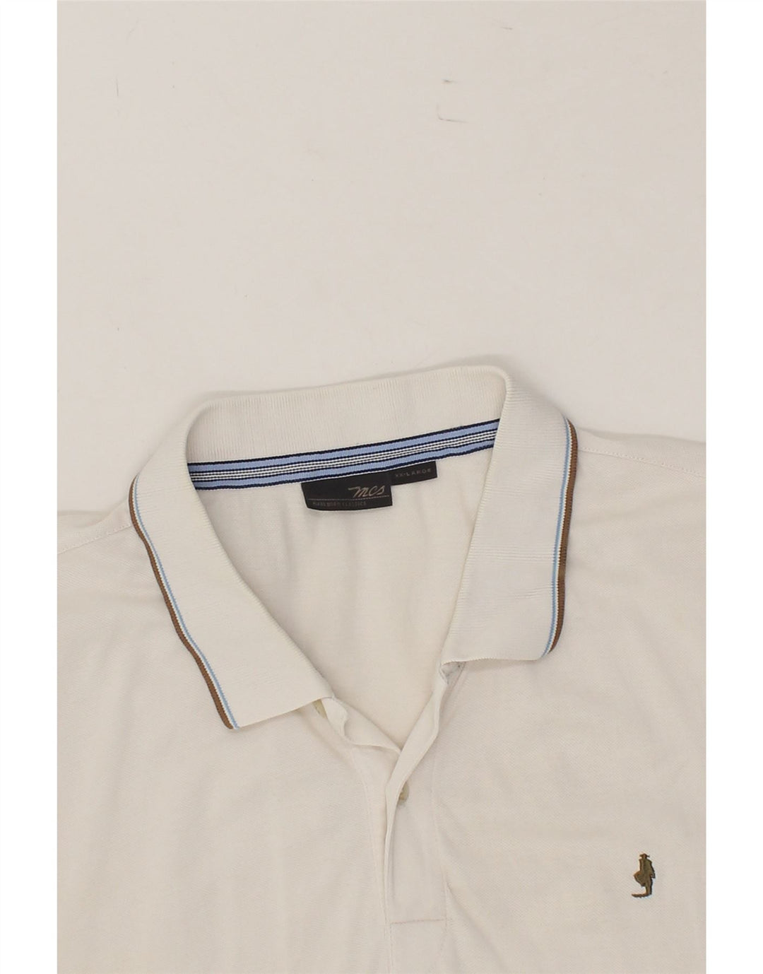 MARLBORO CLASSICS Mens Polo Shirt 2XL White Cotton Vintage Marlboro Classics and Second-Hand Marlboro Classics from Messina Hembry 