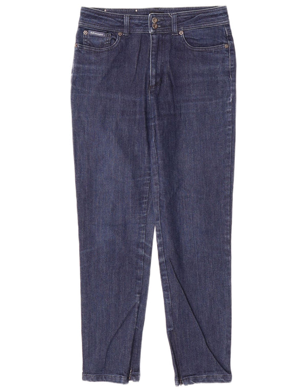 Blugi tăiați conici pentru femei Dolce & Gabbana IT 40 Small W28 L26 Albastru