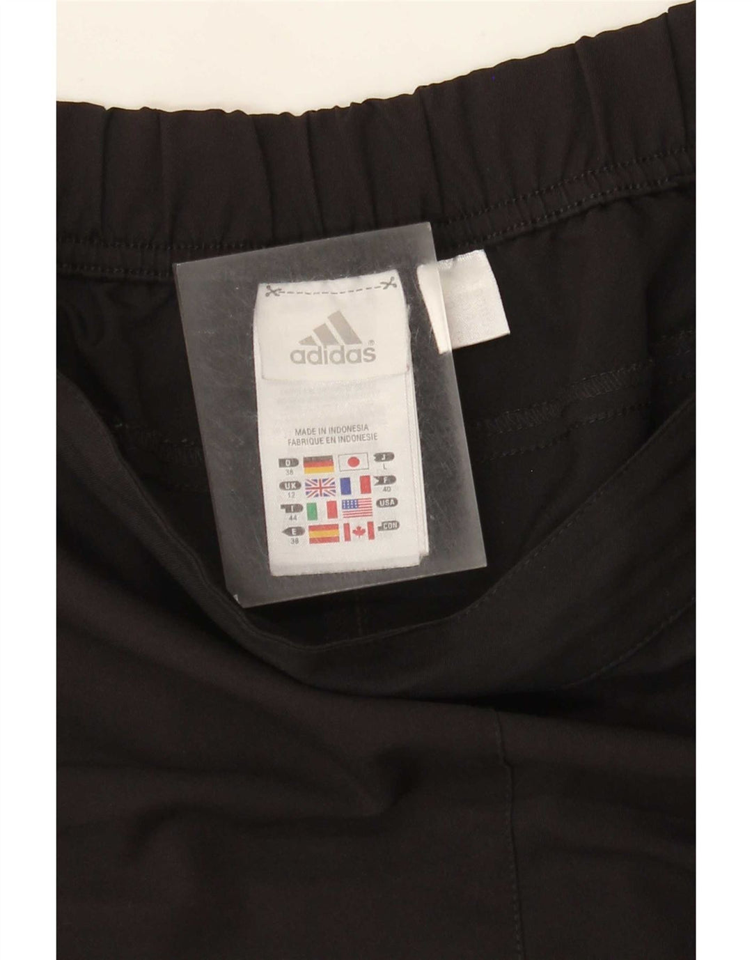 Pantaloni scurți sport Adidas pentru femei UK 12 Medium Black Poliester