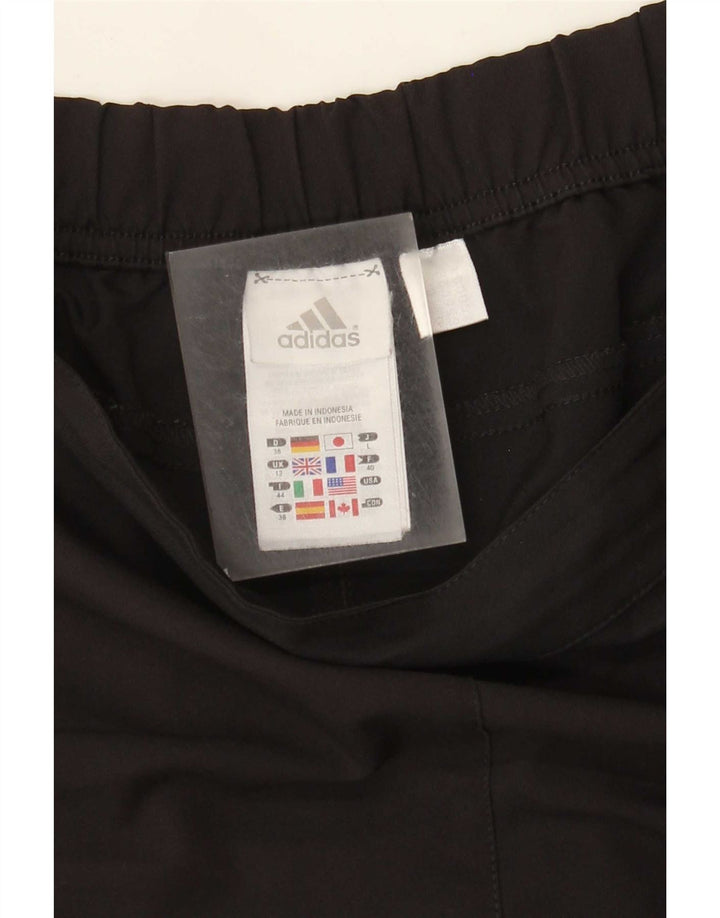 Pantaloni scurți sport Adidas pentru femei UK 12 Medium Black Poliester