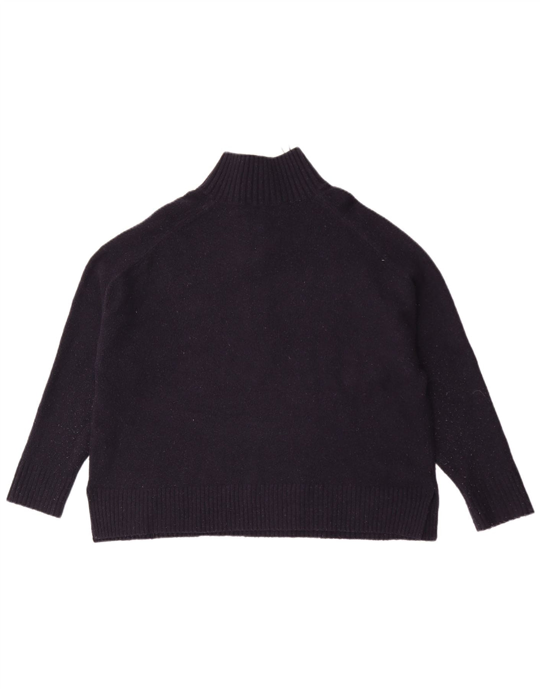 Pulover pentru femei supradimensionat cu gât cu nasturi Zara UK 16 mare bleumarin